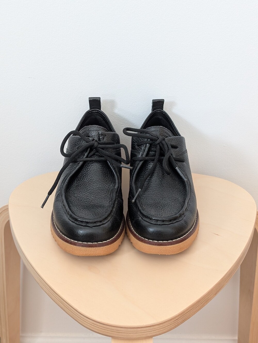 Clarks black leather platform loafers - Eden - size 6.5 - Picture 2 of 11